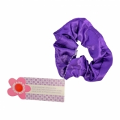 Gumka scrunchie do włosów led ciemno fioletowa