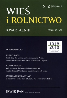 Wieś i Rolnictwo 2018/2 (179)