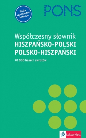 Pons Współczesny słownik hiszpańsko-polski polsko-hiszpański