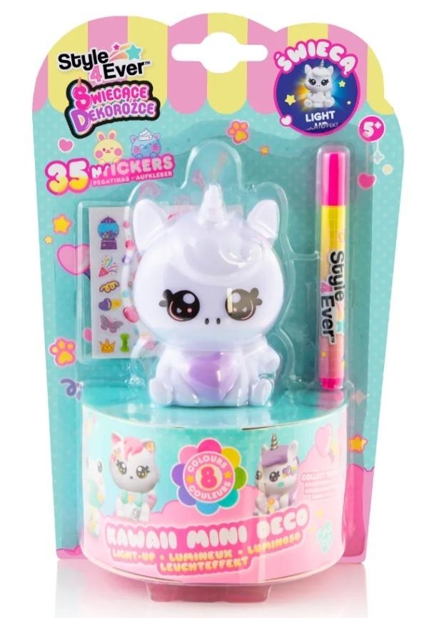 Świecące dekorożce DIY Jednorożec z sercem