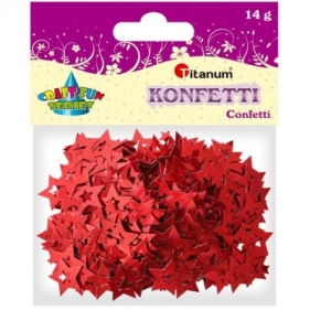 Konfetti gwiazdy czerwone 14g (284810)
