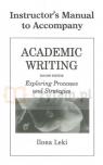 Academic Writing 2nd Edition Instructor's Manual Ilona Leki