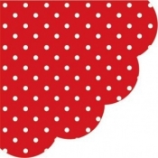 Serwetka Dots dark red R SDR066023