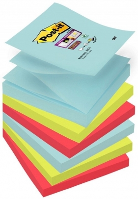 Bloczek samoprzylepny POST-IT? Super sticky Z-Notes 76x76mm, 6x90 kart., paleta Miami