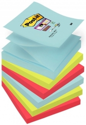 Bloczek samoprzylepny POST-IT? Super sticky Z-Notes 76x76mm, 6x90 kart., paleta Miami