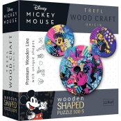 Trefl, Puzzle drewniane 500+5: Kultowa Myszka Mickey (20168)