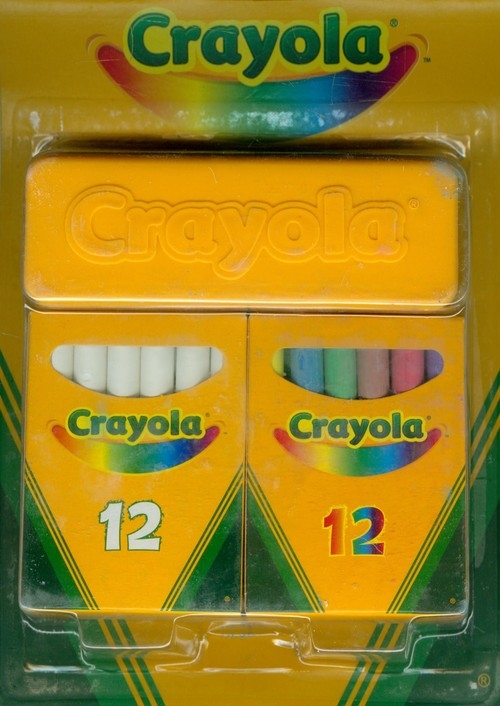 Zestaw kredy białej i kolorowej Crayola (Uszkodzone opakowanie) (98268)