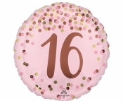 Balon foliowy Pretty pink 16th Birthday 46cm