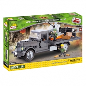 Cobi: Mała Armia WWII. Opel Blitz 3t 4x2 w/2cm Flak 38 - 2468