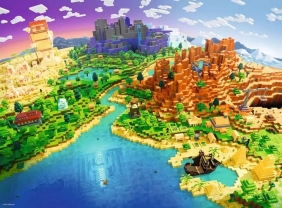 Ravensburger, Puzzle 500: Minecraft (12001568)