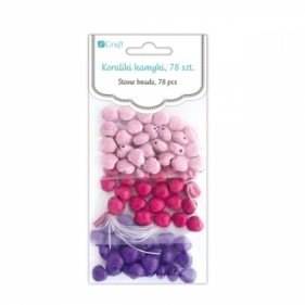 Koraliki kamyki 78 szt. Girly - GRKO-010