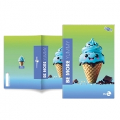 Zeszyt A4 Be More Yummy kratka 72 strony 100g. 1szt.mix