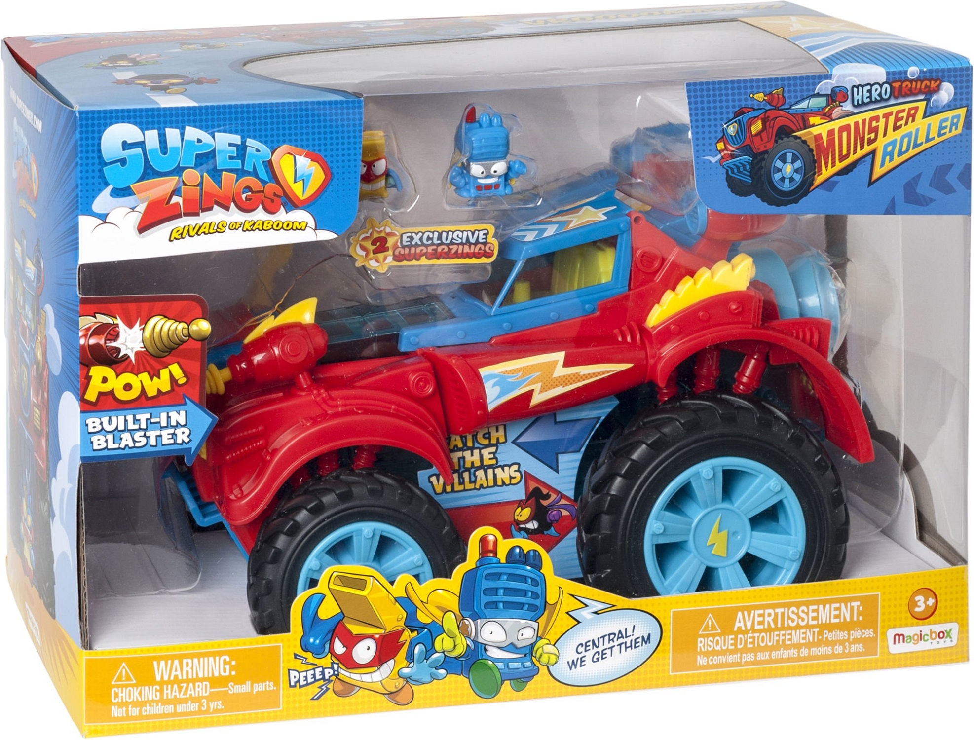 Super Zings: Monster Roller Hero + 2 figurki