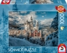 Puzzle 1000 PQ Zamek Neuschwanstein zimą Niemcy 11440212+