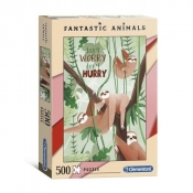 Puzzle 500: Fantastic Animals - Leniwce