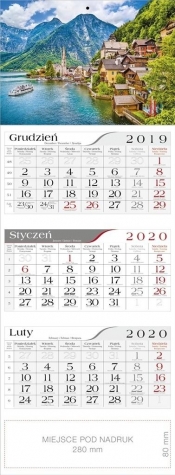 Kalendarz 2020 Trójdzielny Hallstatt CRUX
