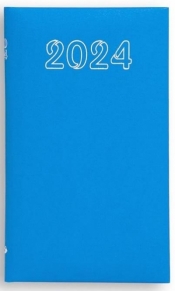 Kalendarz 2024 tygodniowy Standard - niebieski - praca zbiorowa