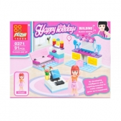 Klocki konstrukcyjne Mega Creative, 91 elementów dla dziewczynki (463053)