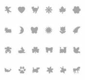 Zestaw wykrojników motyle 6szt