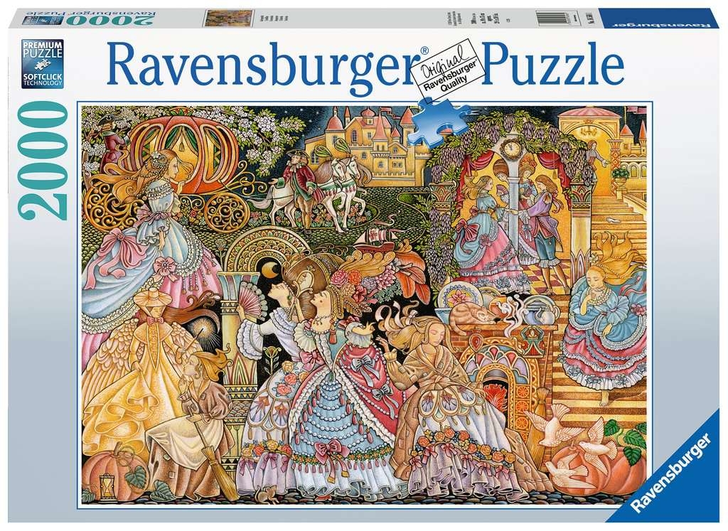 Ravensburger, Puzzle 2000: Kopciuszek (165681) (Zgnieciony kartonik)