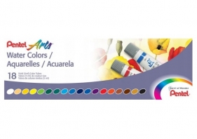Farby akwarelowe w tubach 18 kolorów PENTEL