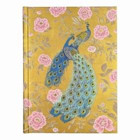 Notatnik szyty - Wiktoriański Paw