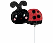 Balon foliowy Mini Shape happy ladybug