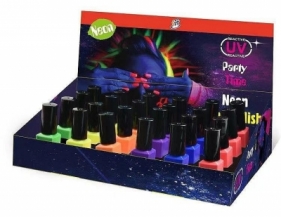 Lakier wodny do paznokci 7,45ml neon UV (24szt)