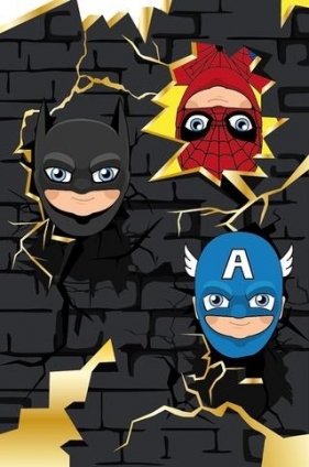 Karnet Urodziny - Three Superheroes
