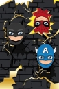 Karnet Urodziny - Three Superheroes