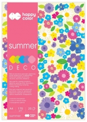 Blok Happy Color Summer Deco, A4 - 20 arkuszy (HA 3817 2030-120)