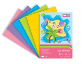 Happy Color, Blok Hobby Deco Summer, A4/20 ark., 5 kolorów