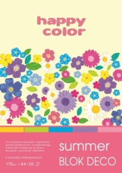Blok Happy Color Summer Deco, A4, 20 arkuszy (HA 3817 2030-120)