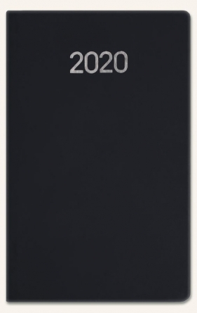 Kalendarz A6 notesowy classic 2020 czarny soft