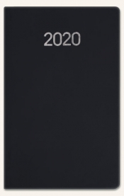 Kalendarz A6 notesowy classic 2020 czarny soft