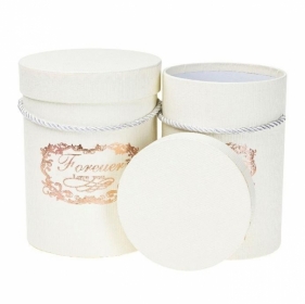 Pudełko Flower Box 2szt kremowy ROZETTE