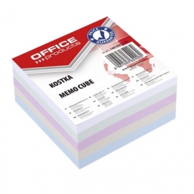 Karteczki Office Products nieklejone 85x85x40mm mix kolorów