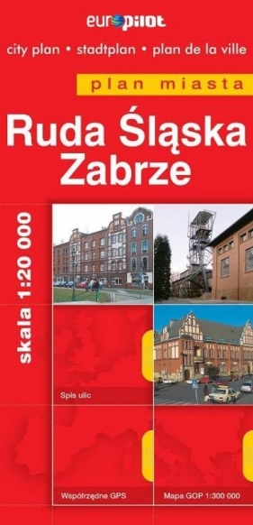 Ruda Śląska. Zabrze. Plan miasta w skali 1:20 000 - Praca zbiorowa