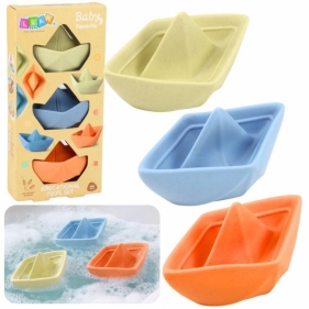 Zestaw do koąpieli łódki pastelowe 3szt.