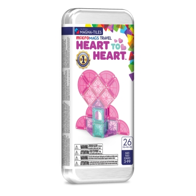 <img src='https://webimage.pl/pics/682/6/d850025176682.jpg' style='height:440px' /> Klocki Magnetyczne microMAGS Heart to Heart Travel 26 elementów