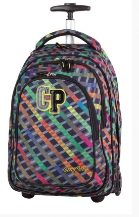 Plecak młodzieżowy na kółkach CoolPack Target Rainbow Stripes