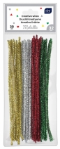 Kolorowe druciki kreatywne 30cm - Metallic, 32 szt.