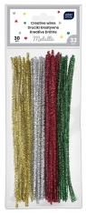 Kolorowe druciki kreatywne 30cm - Metallic, 32 szt.