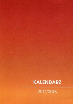 Kalendarz 2017/2018 nauczycielski pomarańczowy