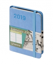 Kalendarz 2019 Awangarda A7 niebieski