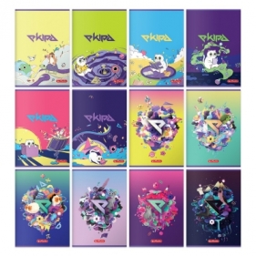 Zeszyt A5 60k kratka, Ekipa - mix wzorów