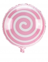  Balon foliowy lizak jasnoróżowy