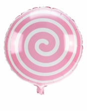 Balon foliowy lizak jasnoróżowy