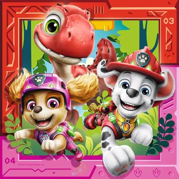 Ravensburger, Puzzle 3x49: Psi Patrol i dinozaury (12004368)
