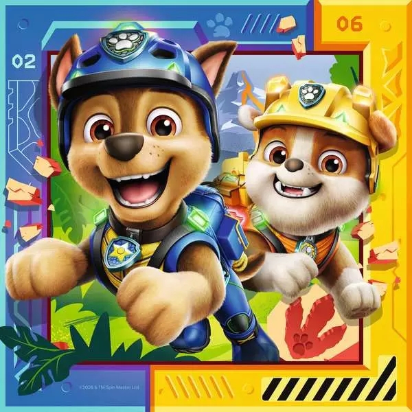 Ravensburger, Puzzle 3x49: Psi Patrol i dinozaury (12004368)